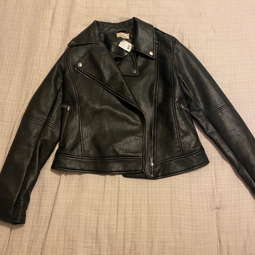 Loft faux leather jacket